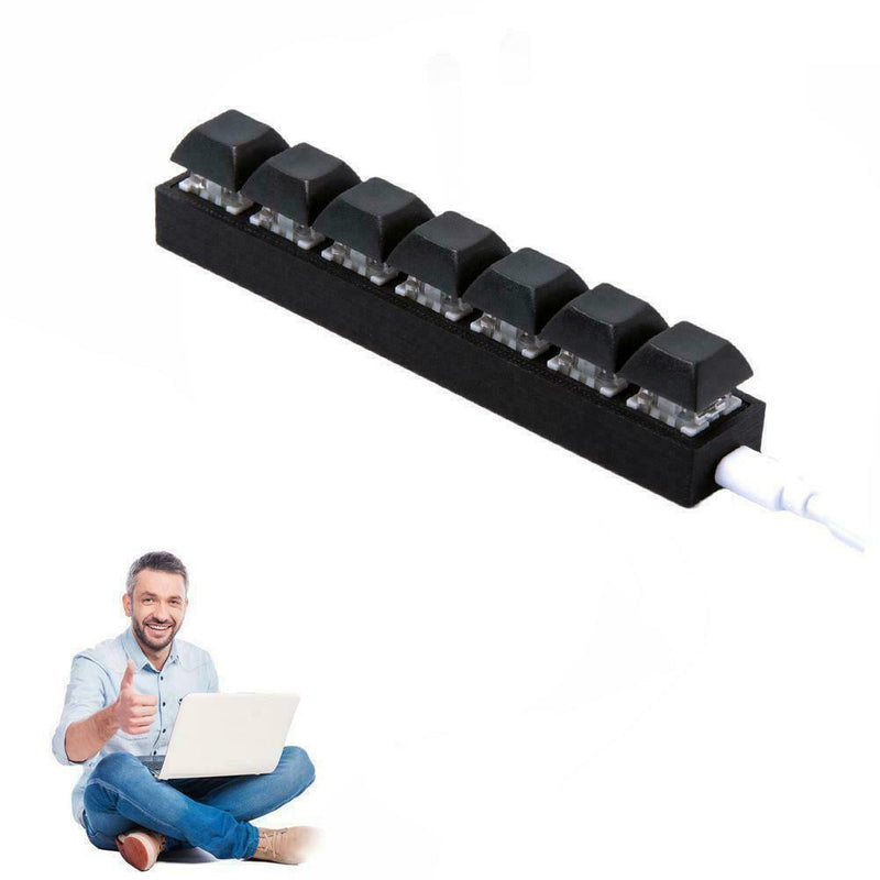 Mini 7-key Mechanical Keyboard Custom USB Programming Keys. M7F5