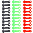 50pcs RISK Bicycle Bleed Nipple Screw Cap Oil Disc Brake Dust Cover (Black)