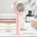 One-key Self-cleaning Hair Brush Anti-Static Airbag Massage Comb (Pink) Newly