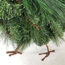 Christmas Rooster Chicken Wreath Green Rooster Wreath for Front Door Wreath DIY