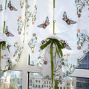 Butterfly Pastoral Tulle Window Screen Roman Curtain Embroidery sch