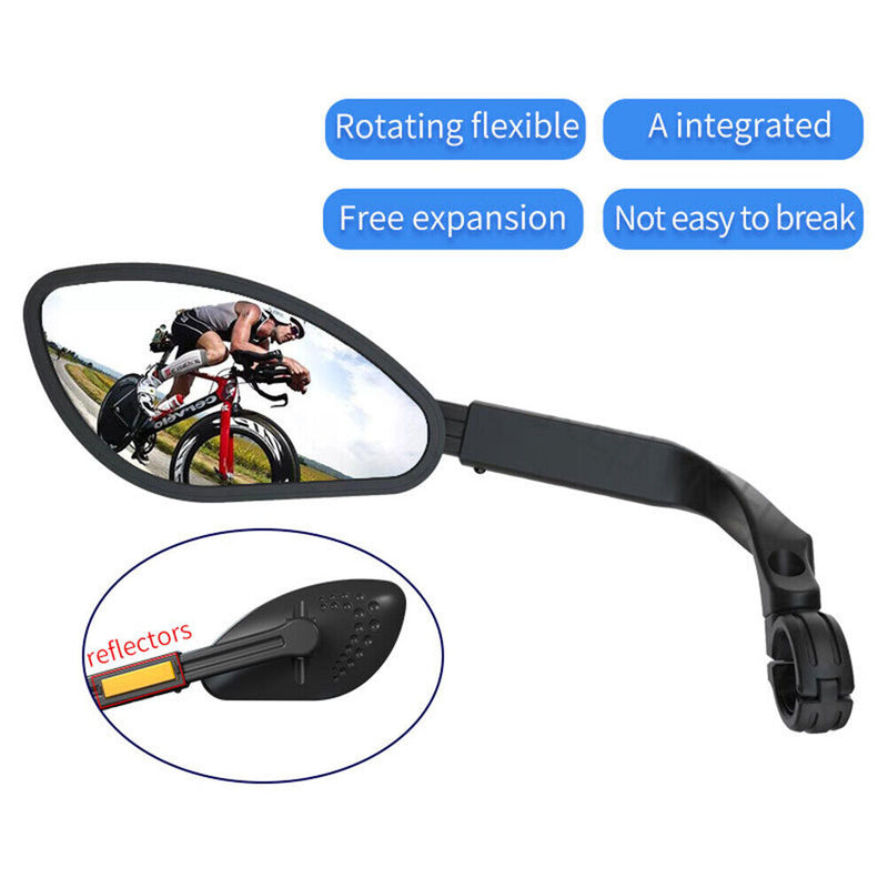 Bicycle Handlebar Mirror Mountain Road Bike Rearview Mirrors Parts (Left) Newly