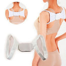 Therapy Posture Corrector Body Belt Brace Shoulder Support (White)