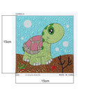 DIY Diamond Painting Full Round Crystal Drill Animal Decor for Kids (DX058)