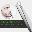 Best Universal Nose Hair Trimming Tweezer Steel Eyebrow Nose Hairs Cut 1 x F9X7