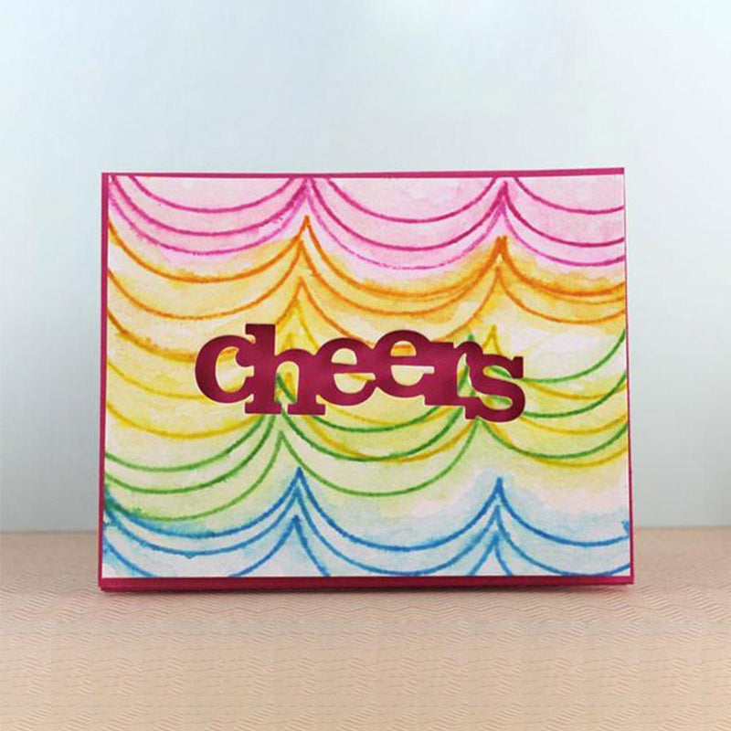 Letter cheers Cutting Dies Embossing Stencil for DIY Scrapbooking Craft