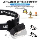 Strong LED Headlamp Sensor Headlight Flashlight for Running Hiking Camping Newly