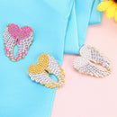 3pcs DIY Wings Full Drill Diamond Pins Brooch Women Elegant Jacket Sweater Badge