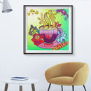 Coffee Flower Part Special Shaped Diamond Painting Mosaic Art Handicraft Picture