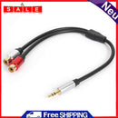 3.5mm 1/8"" TRS Stereo Male to Dual RCA Female Audio Adapter Y Splitter Cable