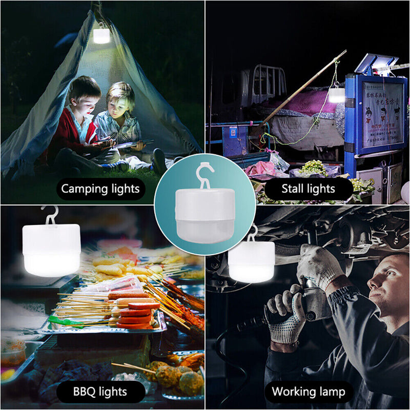 LED Camping Lights Portable Tent Lights Rechargeable for Hiking Fishing Out