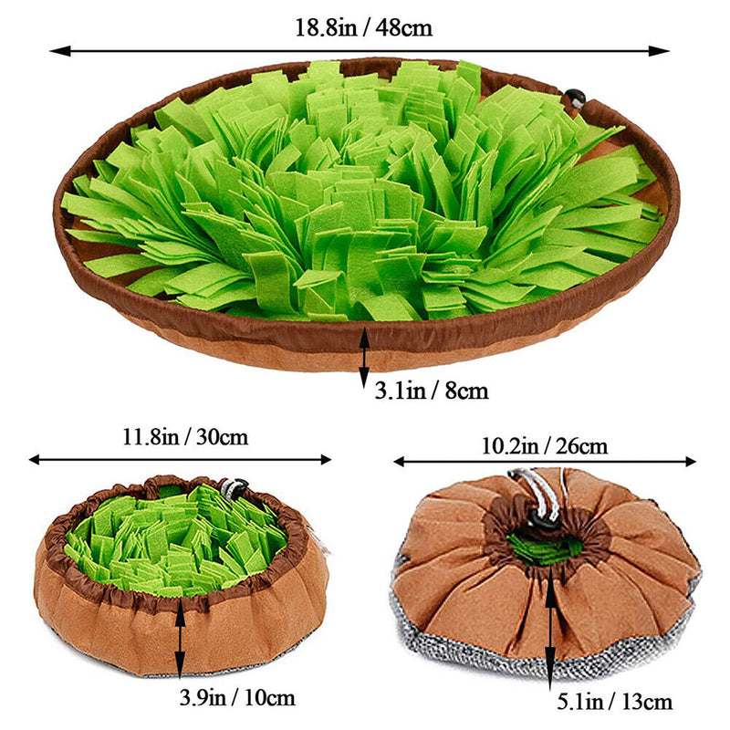 Pet Snuffle Mat, Treat Interactive Slow Eat Bowl Training Foraging Toys for