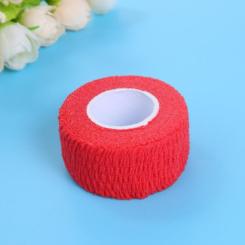 Golf Grip Anti-Skid Cotton Elastic Finger Wrap Support Bandage Tapes(Red)