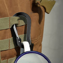 6pcs Outdoor Camping Carabiner Quick Hanging Buckle Climbing Survival Equip