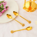 Base Holder Tableware Fruit Spoon Dessert Scoop Swan Coffee Spoon Set Teaspoons
