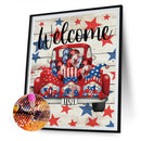 5D DIY Diamond Painting USA Gnomes Full Square Drill Mosaic Rhinestone Picture