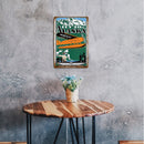 Home Weatherproof Retro Plane Sign Iron Painting Wall Drawing Templates