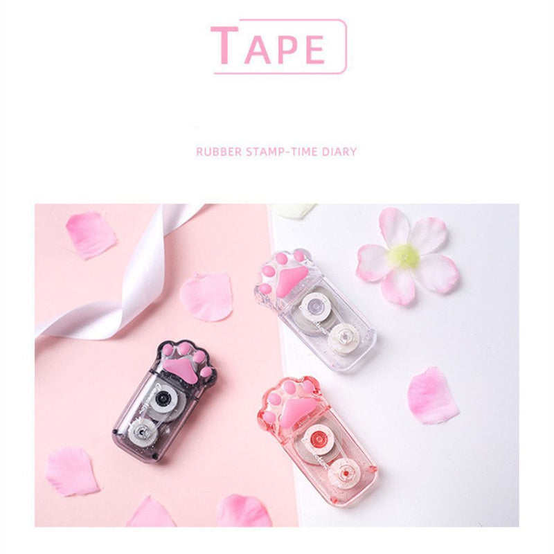 Stationery School Office Supplies 5mm * 6m Correction Tape Cartoon Cat Claw