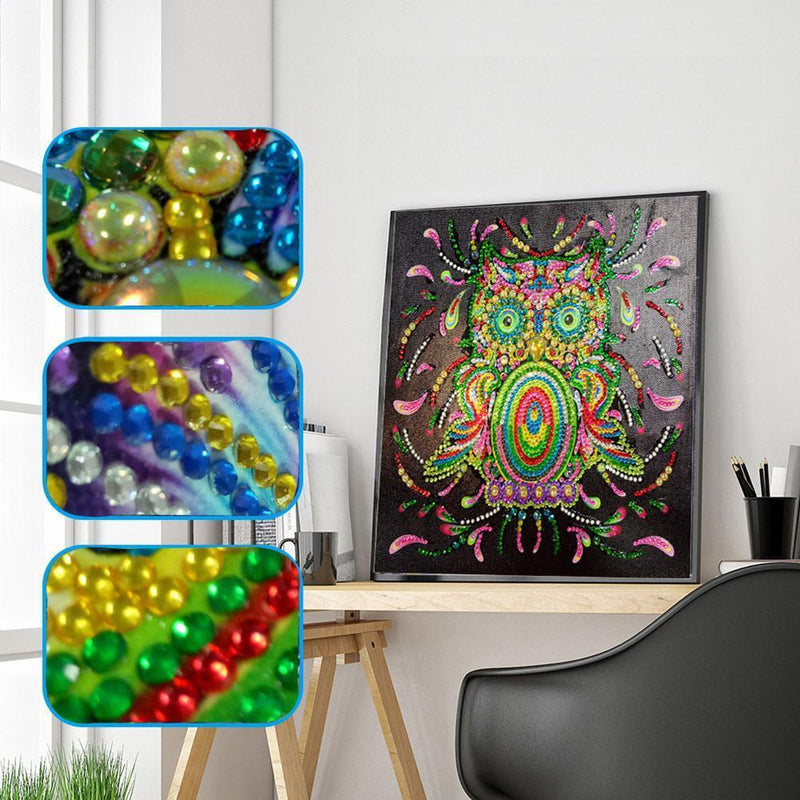 5D DIY Special Shaped Diamond Painting Cartoon Bird Cross Stitch Embroidery