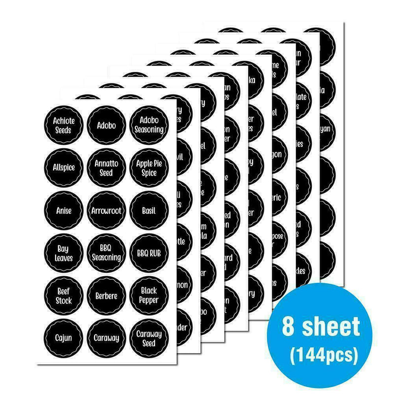 Chalkboard Blackboard Stickers Decals Craft Kitchen Board Labels Jar Chalk H1U1