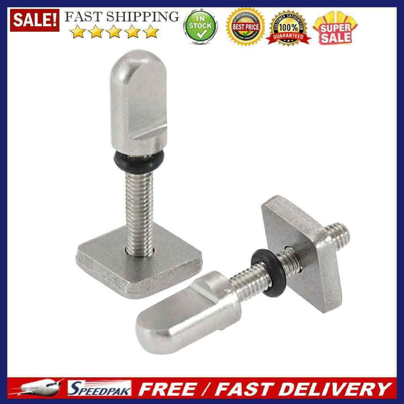 2pcs Stainless Steel Boat Surfboard Fin Screw Long Board Fin Screws Plate T