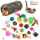 21pcs Pet Supplies Product Interactive Sisal Ball Funny Cat Tunnel Molar To