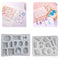 DIY Crafts Crystal Jewelry Making Tools Irregular Silicone Mold Earring Mould