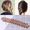 Plastic Hair Braiding Tool Hair Twist Braider Magic DIY Accessories (Brown)