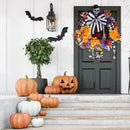 2021 Halloween Wreath Horror Skeleton Door Wreath For Halloween For Home R9U9