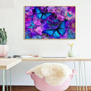 Butterfly Flower 5D DIY Full Round Drill Diamond Painting Mosaic Decor Kits Gift