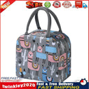 Cooler Lunch Box Portable Insulated Oxford Thermal Food Picnic Bags (Gray) Newly