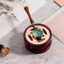 Wooden Stamp Wax Warmer Seal Beads Melting Stove Sticks Furnace Pot for Candle