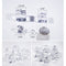Stone Plastic Ice Particles Acrylic Simulation Ice Cube Transparent Square