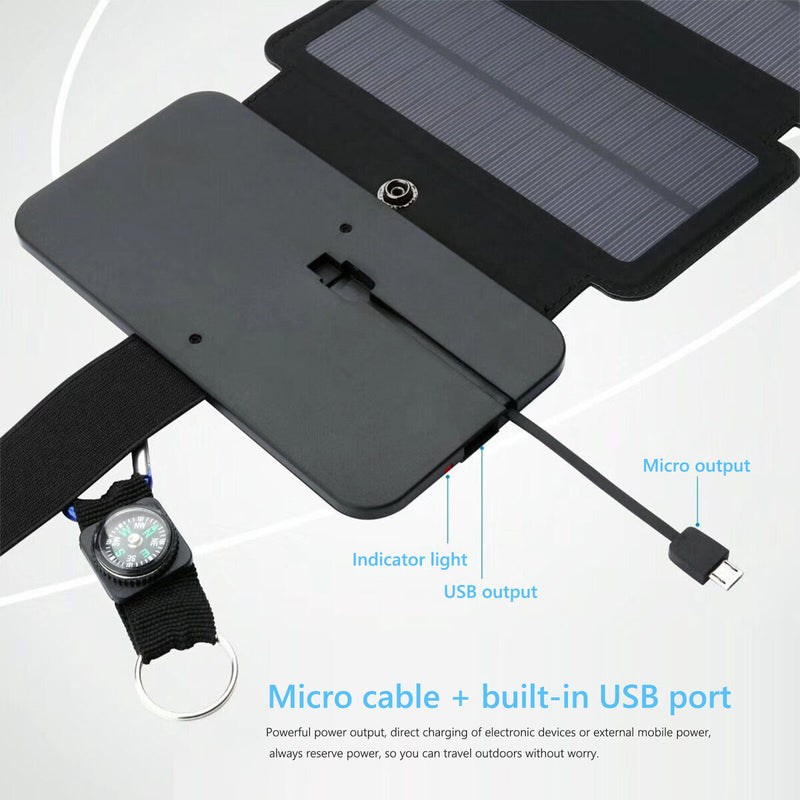 20W Folding Solar Cells Charger Outdoor 5V Solar Panels for Phone Charging Newly