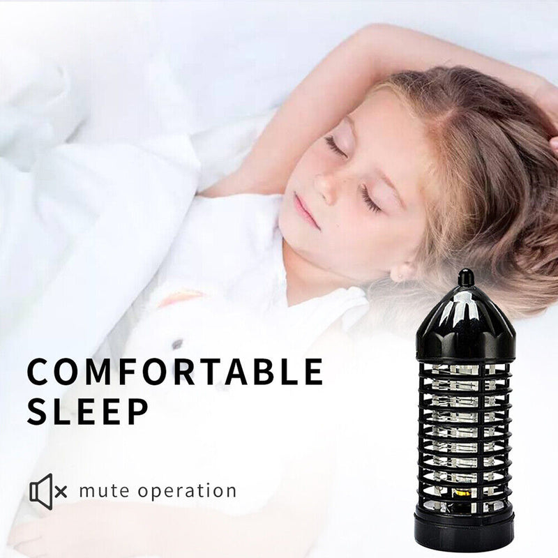 LED Insect Fly Bug Trap Mute Luring Mosquito Repellent Killer Lamp (EU) Newly