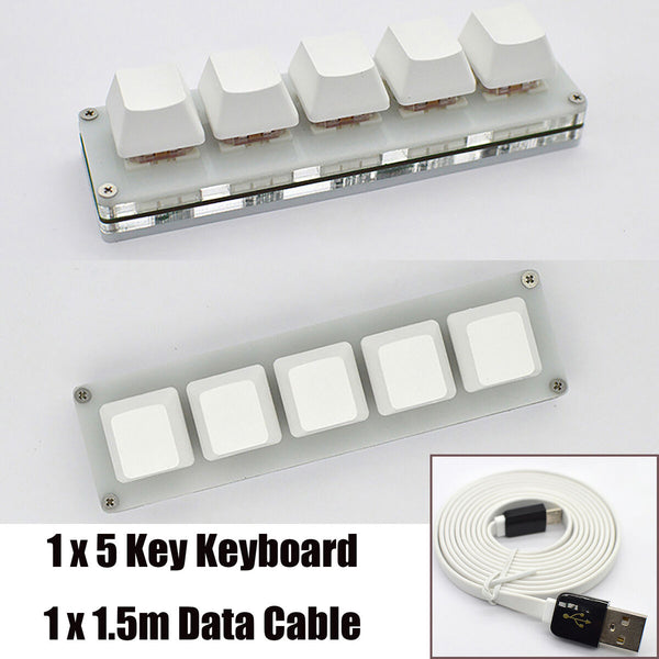 5Key Gaming Keyboard Programming USB Macro Keyboard Mechanical Cable Keyboard