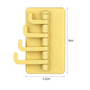 Adhesive Wall Hook Ornament for Coat Strong Load Bearing Bag Towel Storage Ra