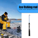 Ice Winter Fishing Rods Mini Feeder Outdoor Sea Fishing Pole Tackle (74cm) Newly