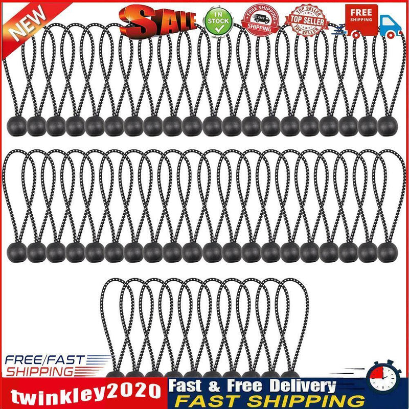 Elastic Tent Bungees Ball Fixing Rope Awning Canopy Bungee Cords (50pcs) Newly