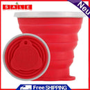Silicone Water Mug 270mL Outdoor Picnic Hiking Retractable Cup Portable Foldable