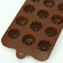 15-Cavity Silicone Flower Rose Chocolate Cake Soap Baking Tray Ice SALE H3E8