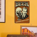 Retro Wine Beer Plaque Metal Tin Signs Painting for Home Wall Art (Beer) Newly