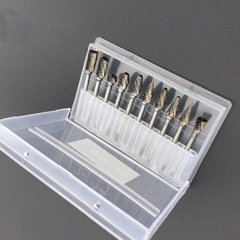 Nail Art 20 Holes Slots Drill Bit Holder Display Grinding Heads Storage Box