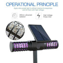 Solar Powered Outdoor Mosquito Fly Bug Insect Zapper M6J8 Lamp Killer Trap T2V4