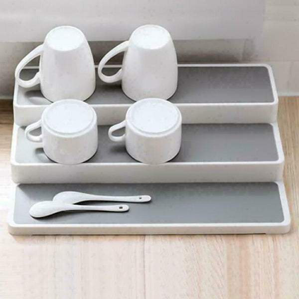 Shelf Jar Rack Holder Cupboard Organiser Storage Food Kitchen Home A2H7 U9B5