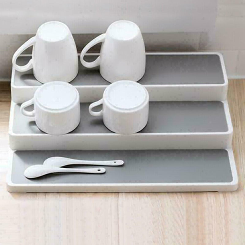 Shelf Jar Rack Holder Cupboard Organiser Storage Food Kitchen Home A2H7 U9B5