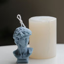 Silicone David Head Candle Mold DIY Making Tools Set Homemade Mould Home Decor