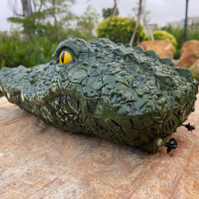 Simulation Crocodile Head 2.4G RC Boat Remote Control Electric Toys#