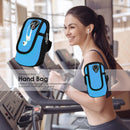 Sports Jogging Gym Armband Running Bag Mobile Phone Case Holder Bag (Blue)