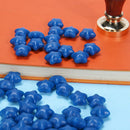 100pcs Five-Pointed Star Stamp Paint Wax Envelope Sealing Wax(Dark Blue) Newly